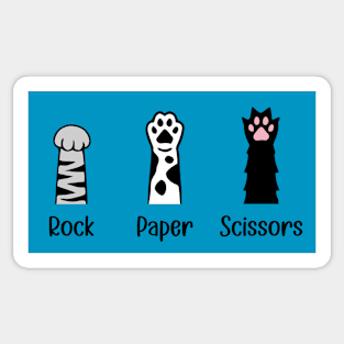 Rock Paper Scissors (Cat Paws) Sticker